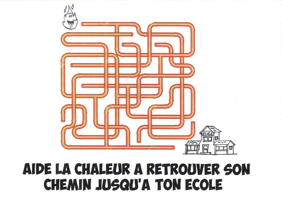 Chemin chaleur ecole