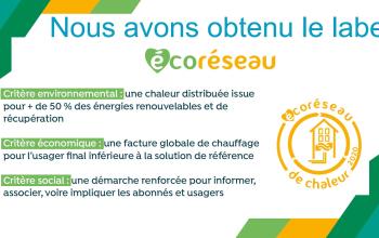 Label Ecoréseau de chaleur 2020